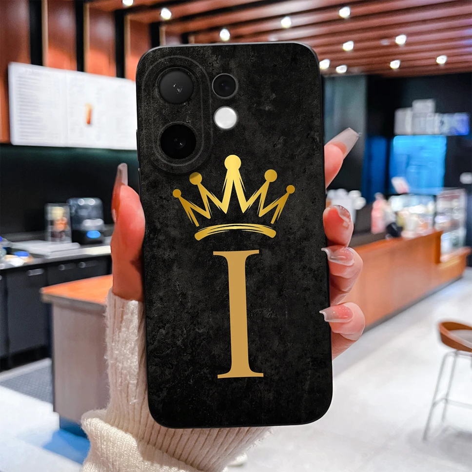 Luxe Alphabet Soft Silicone Anti-Drop Phone Case - Full Coverage