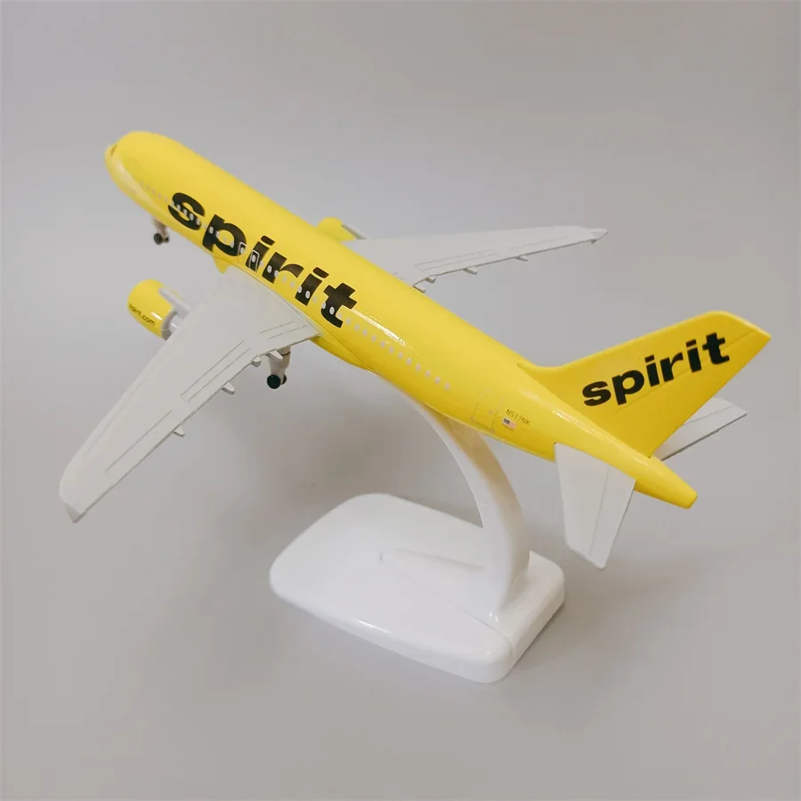 NEW 20cm Alloy Metal USA Air Spirit Airlines Airbus 320 A320 Diecast Airplane Model Plane Aircraft Collections Toy Air Plane aircraft model diecast metal 1 100 scale f14 f15 alloy diecast u s navy carrier based airplane models plane toy for collections
