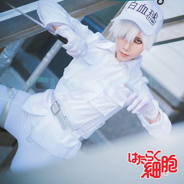 White Blood Cell Costume, Carbon Costume