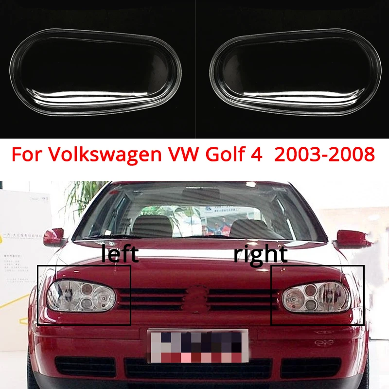 

Автомобильный налсветильник абажур для Volkswagen VW Golf 4 2003-2008, прозрачная Налобная крышка, налобный фонарь, оболочка, абажур, стекло для передсветильник фары объектива