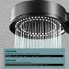 5 Modes Adjustable Rain Drenching Mode Black Bath Shower Head Head Water Saving High Pressure Showerhead Bathroom Accessories 2