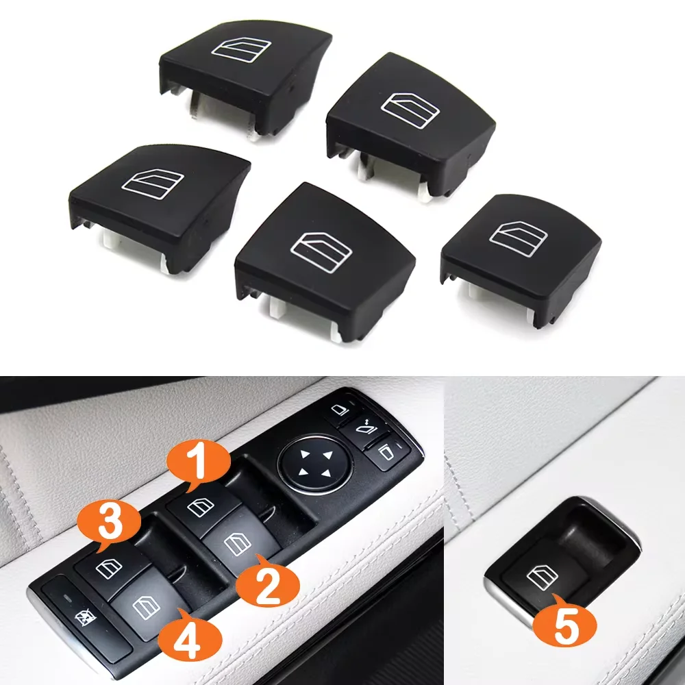 For Mercedes Benz A B C E GLA GLK Class W176 W246 W204 W212 W207 W156 X204 Interior Car Window Regulator Switch Button Cover Cap