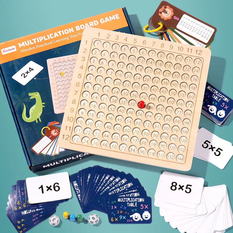 Math Multiplication Board Montessori Toys for Kids Preschool Learning board games,math toys,learning puzzle toys,desktop game toys,learning board toy,teaching aids toys,educational toys