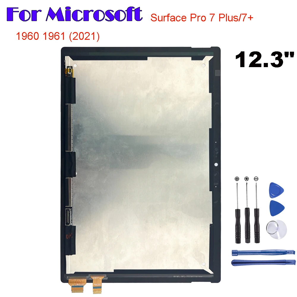 

AAA+ For Microsoft Surface Pro 7 Plus 7+ Pro7 Plus 12.3" 1960 1961 LCD Display Touch Screen Digitizer Glass Assembly Repair