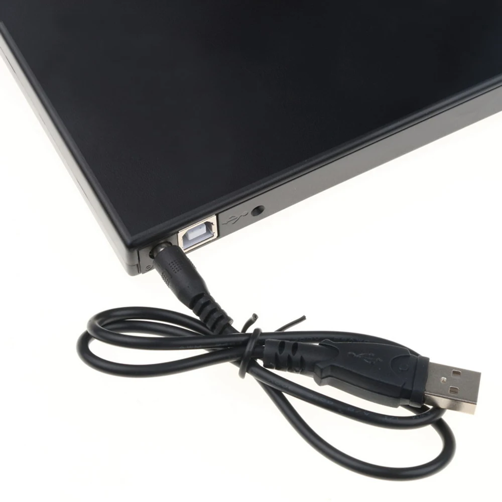 12.7mm USB 2.0 zewnętrzne DVD/CD-ROM zewnętrzne skrzynki podwozia SATA Port do notebooka USB zewnętrzny dysk mobilny Box do bezpośredniego