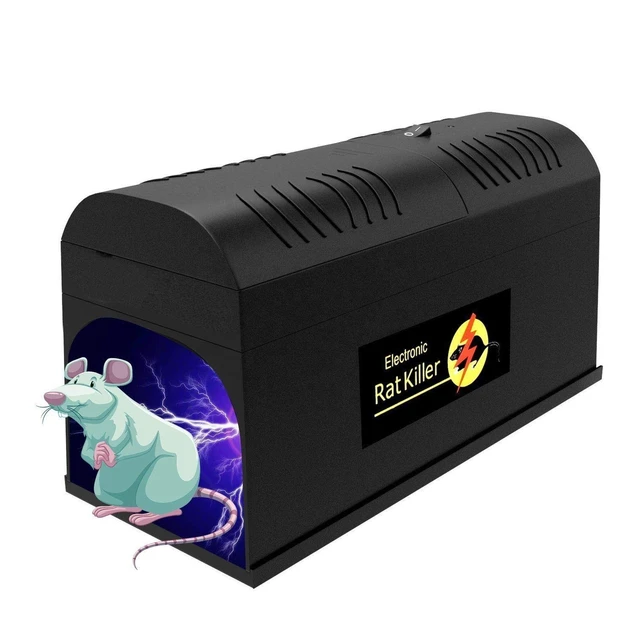 Humane Battery-Powered Easy-to-Clean No-Touch Instant-Kill Indoor  Electronic Rat Trap