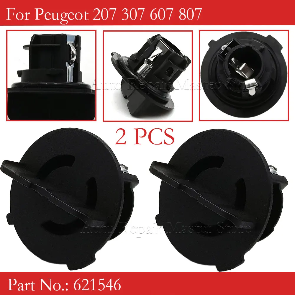 

2 PCS For Peugeot 207 307 607 807 621546 Accessories Bulb Indicator Holder Socket Car Auto Turn Signal Light Lamp Replacement