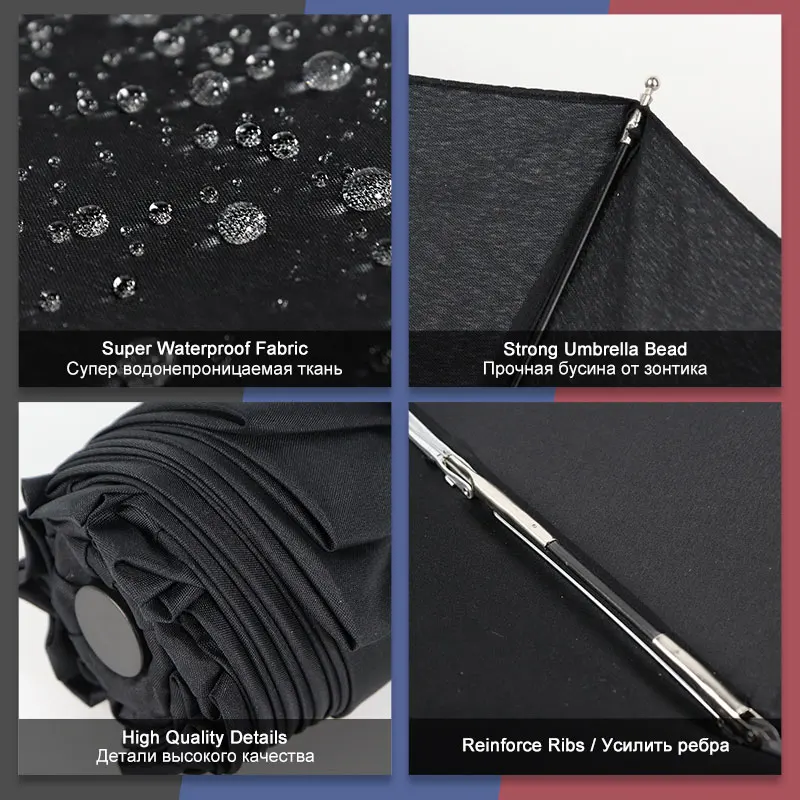 Mini Pocket Automatic Umbrella Rain Women 5Folding Ultra Light Travel Men Umbrella Portable Outdoor Gifts Umbrella 4