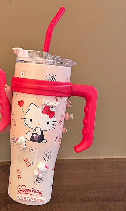 Hello Kitty 40oz Stainless Steel Travel Tumbler