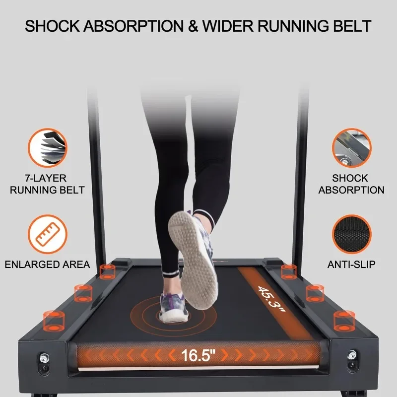 Treadmills for Home Folding Treadmill with LCD Display Incline Treadmill 300 350 LBS Weight Capacity for Walking and Running
