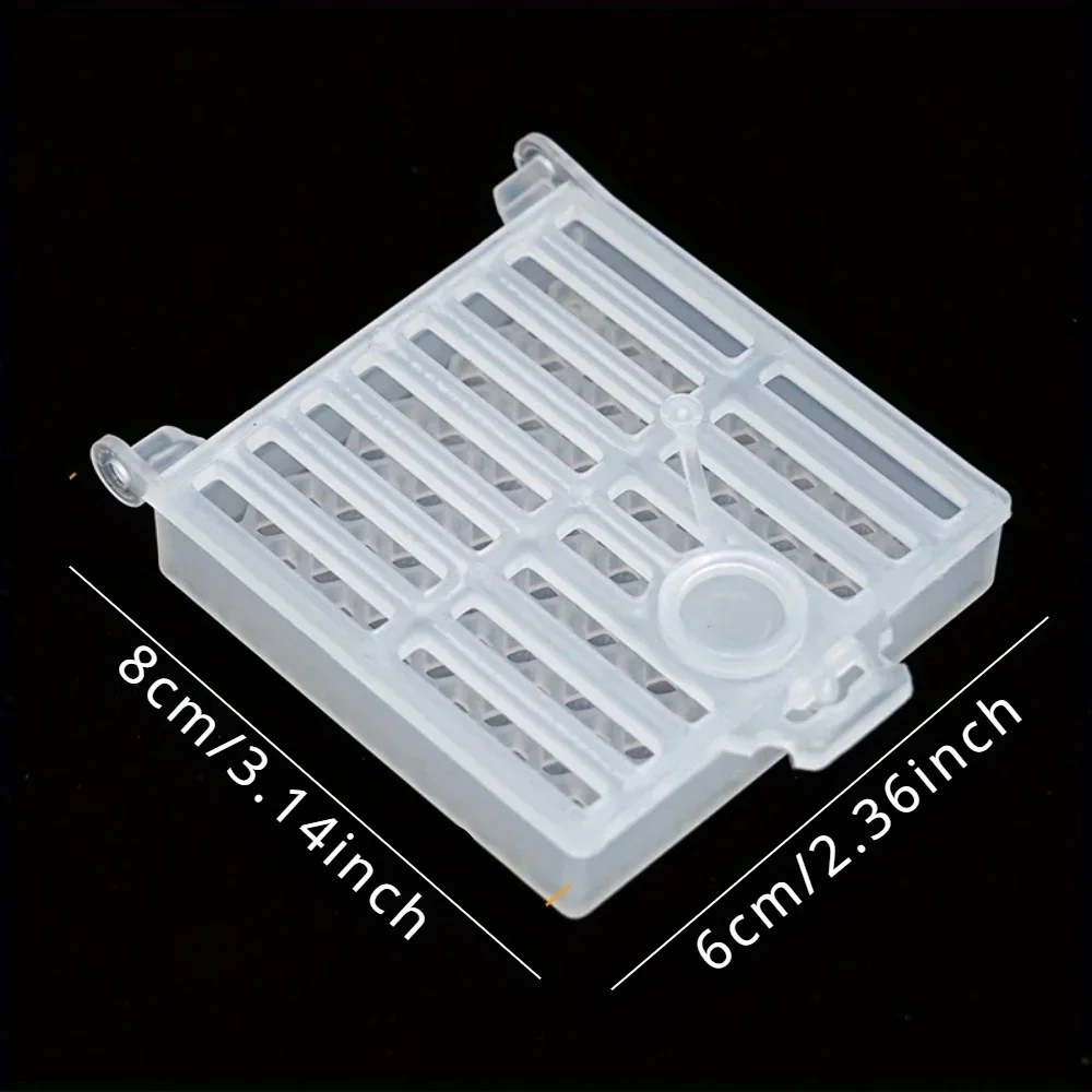 1/2Pcs Beekeeping Transport Queen Cages New Design Bee Post Cage Transparent Box with Comb Fundation Sheet Queen Rearing Tool