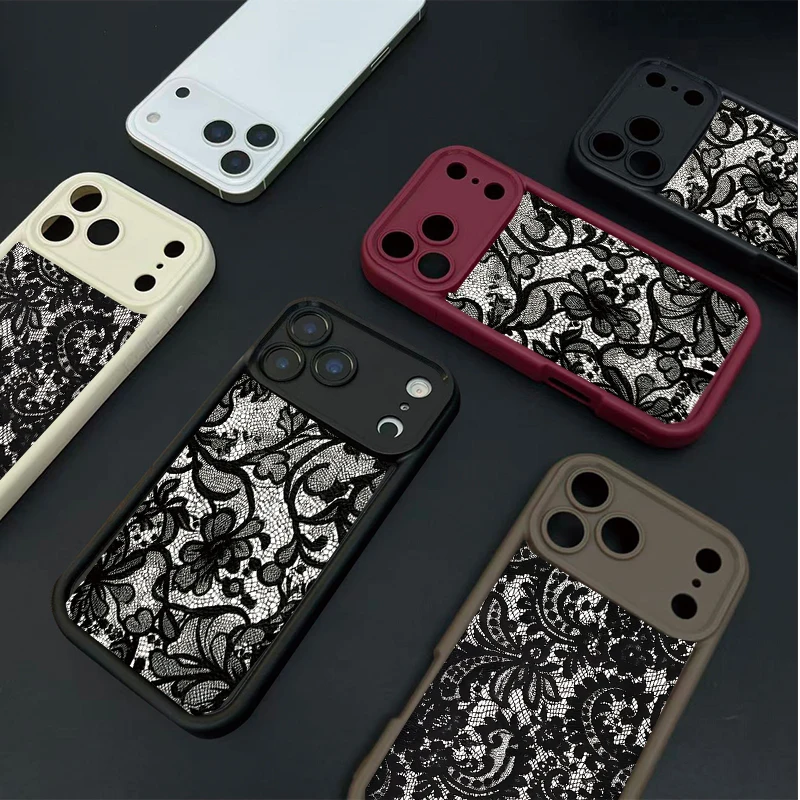 Retro Black Lace Phone Case Cover