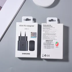 Samsung 45W USB - C Super Fast Charger Adapter - EU/UK Plug - Black EU Charger