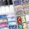 10 rolls Girl Cartoon Print Animal Nail Foils Stickers Decal Sliders Transfer Foil Wrap Leopard Nail Art Sticker 3