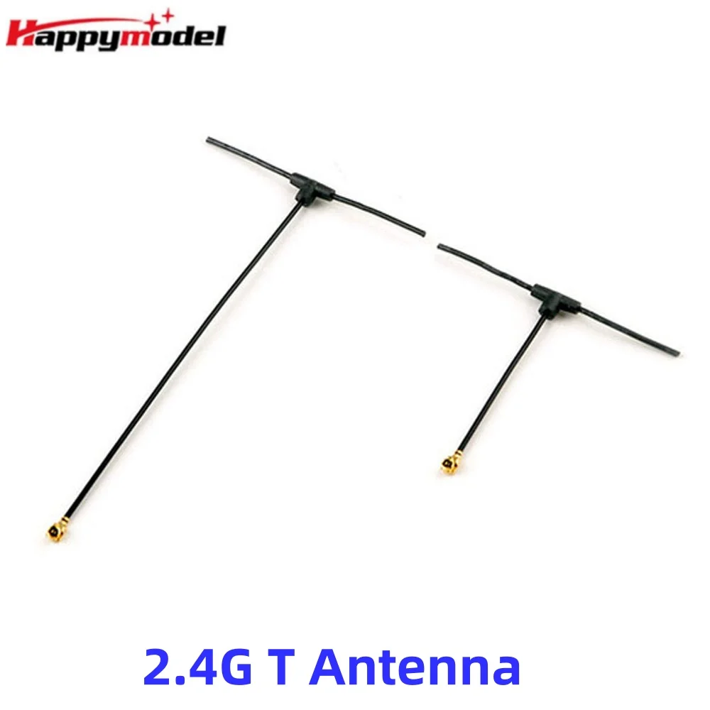 Happymodel 2.4G T Antenna Omnidirezionale 40Mm/90Mm Per Elrs Ep1 Ep2 Ricevitore Ipex/Ipx/U.Fl Tbs Tracer