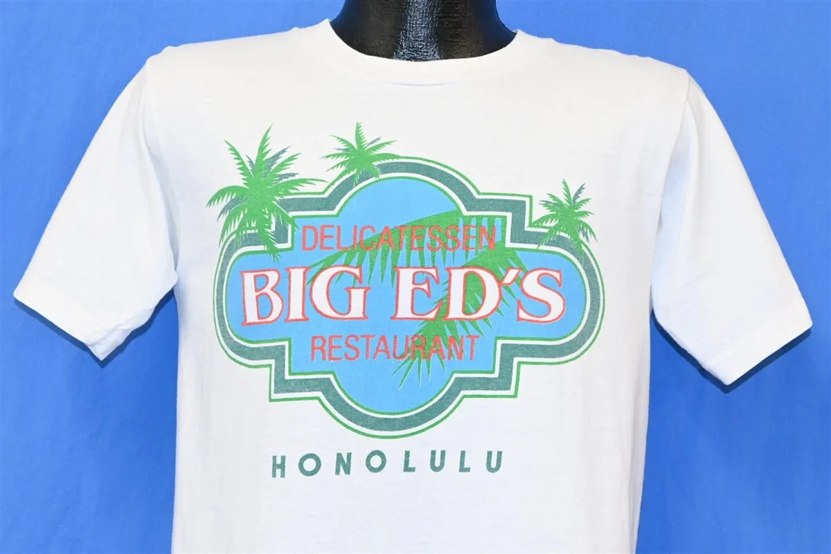 T-Shirt Anni '90 Big Ed Delicatessen Restaurant Catena Hawaii Palm