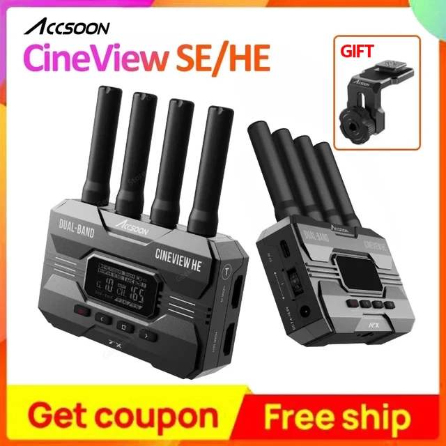 Accsoon CineView HE SE QUAD Wireless Video Transmitter & Receiver  Multi-Spectrum Wireless Video Transmission System F-C01 - AliExpress