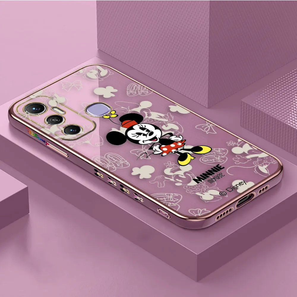 thumbnail image 1 of Cover Smooth E-TPU Phone Case Infinix HOT 40I 30I 30 20 20S 20I 12 12I 11 10 10S 10I GT10 PLAY PRO Case Cute Mickey Minnie Mouse, 1 of 5