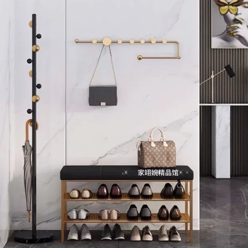 Nordic Luxury Clothes and Hat Rack Bedroom Wall-mounted Decorative Coat Stand Bathroom Towel Hooks Entryway Apparel Organizer