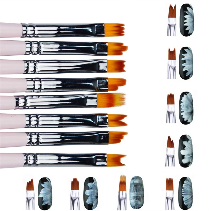 Nail art tools Nail art brushes Nail brushes Gel nail tools 8/15Pcs Nail Art Brushes Set Professional Drawing Pen Gradient Painting Brush UV Gel Flower Painting Tool Manicure Supplies