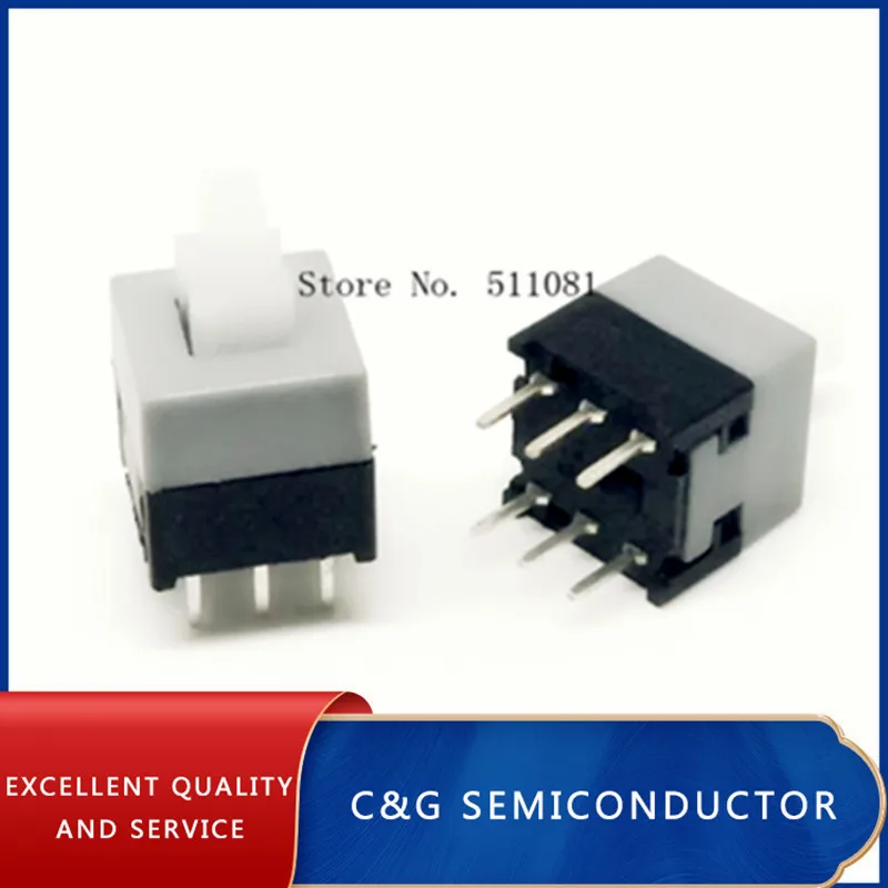 10Pcs 5.8x5.8 7x7 8x8 8.5x8.5mm Non-Self-Locking / Self-Locking Switch - Foto 3