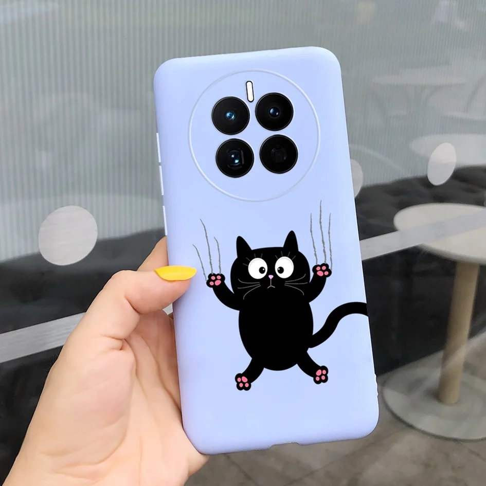 Cute Cartoon Cat Painted Soft TPU Protective Cover