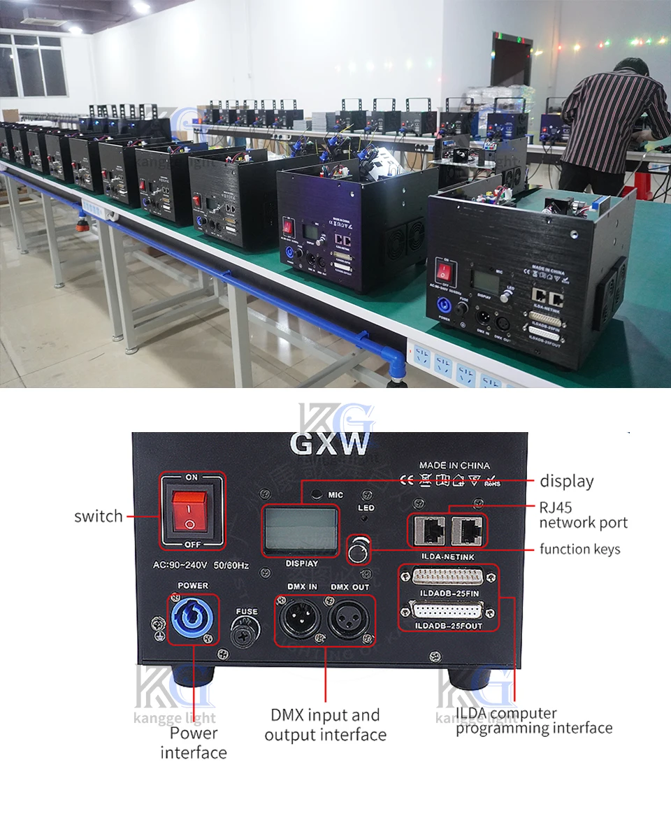 New Stage Laser Light 5W RGB Animation Laser Lights 3D DJ ILDA Laser for Night C