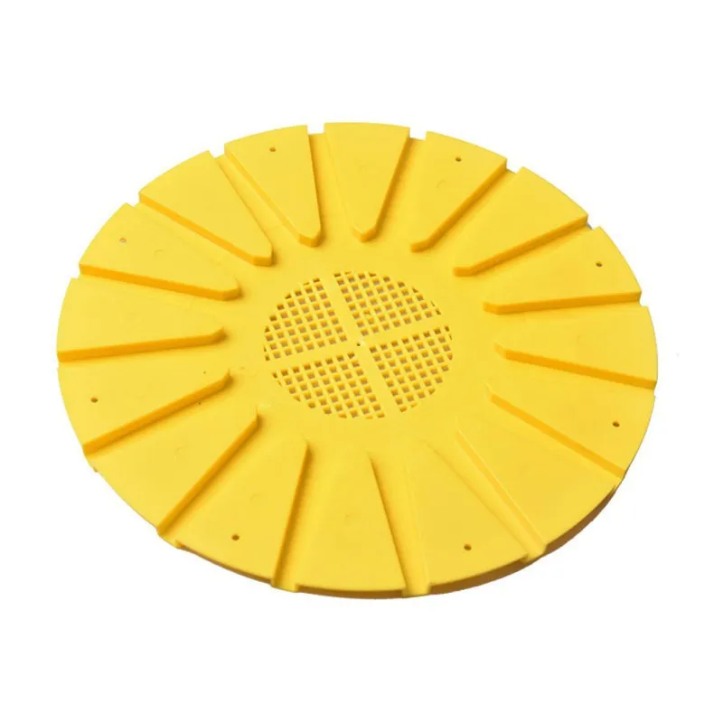 Bee 16 way Escape Device Bee Controller Plastic Beehive Nest Door Yellow Round Beekeeping Tools