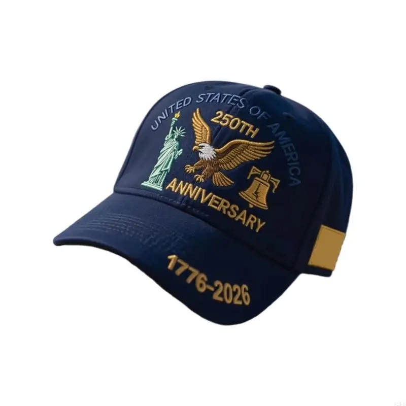 Peddle & US 250. Jahrestag, Unisex einstellbarer patriotischer Auszeichnung aus Baseball Cap A2UB – Detail 2