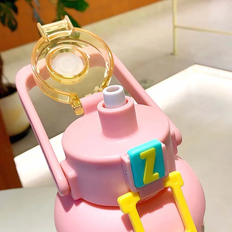 Water Bottle With Straw Bpa Free Material Ideal For Gym,Outdoor Sport,Home &Amp; Office 1800Ml