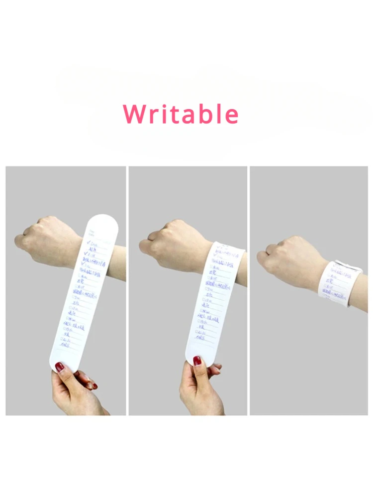 WearableNotepadSiliconeMemoErasablewithOilbasedPenWaterproof