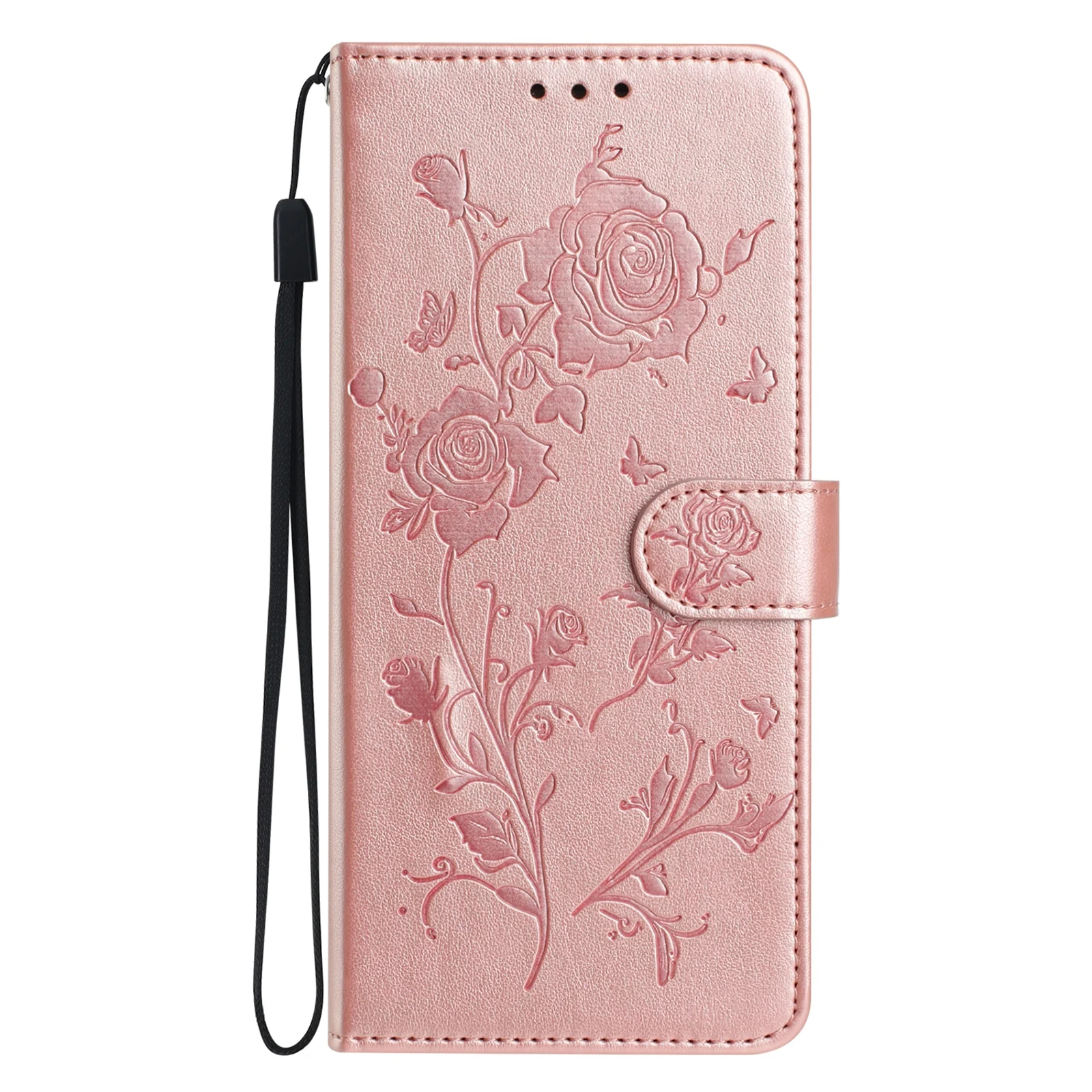 Rose Leather Flip Case - Elegant and Durable Phone Cover