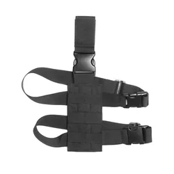Universal Tactical Drop Leg Pistol Holster with Adjustable Molle Platform (Molle Module Black)