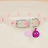 Cat Collar Glow in the Dark Footprint Cute Charms Adjustable Luminous Pet Collar for Kitten Chihuahua Night Walking Camping 5