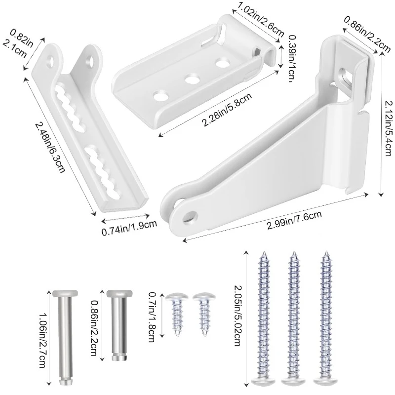1/2PCS Storm Door Closer Bracket, Reinforced Repair Jamb Bracket Compatible with Andersen Emco, Larson, Pella