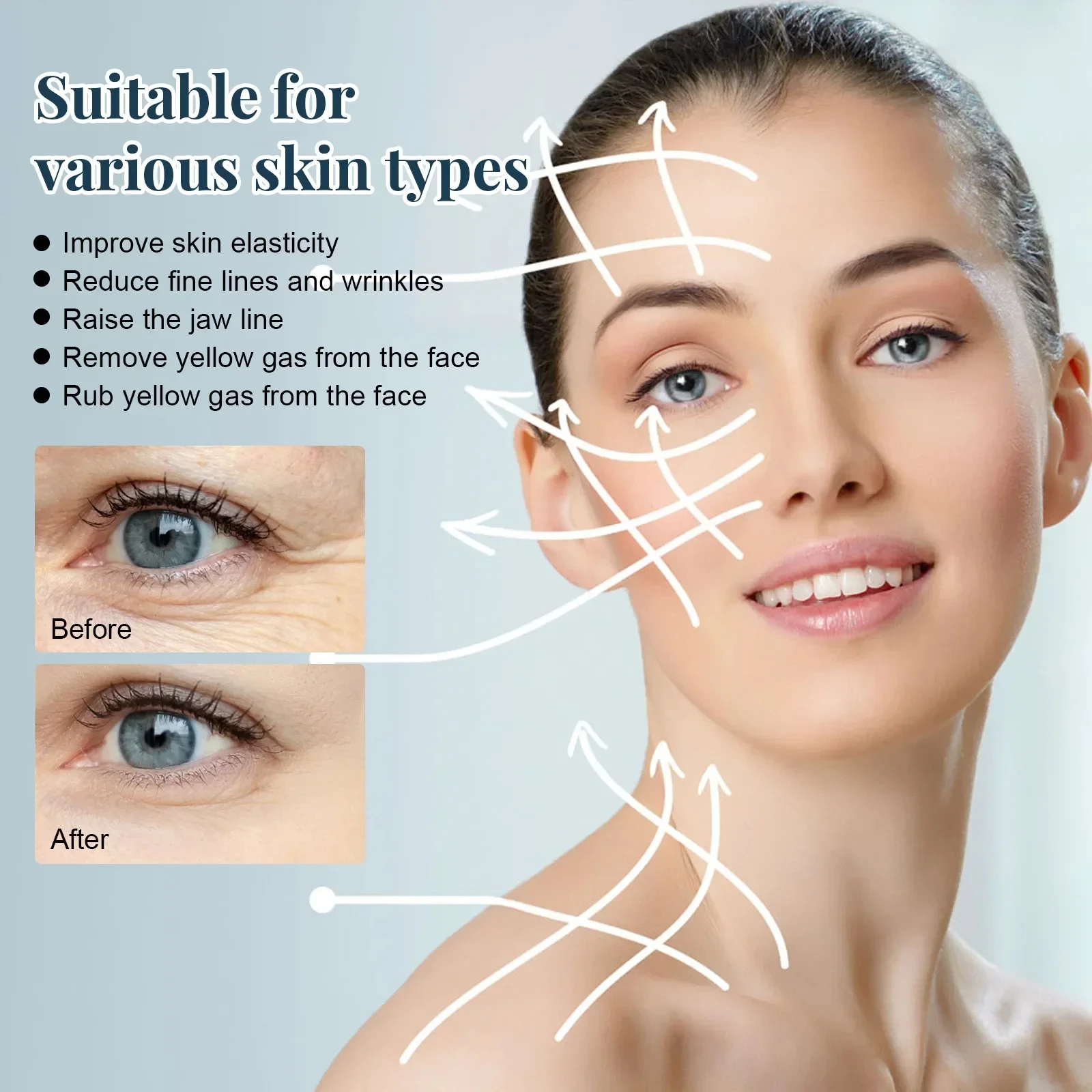 Gold Protein Line Anti-wrinkle Facial Filler Thread Lift Firm Face Serum Absorbable Anti Aging Moisturize Repair Skin Care 5