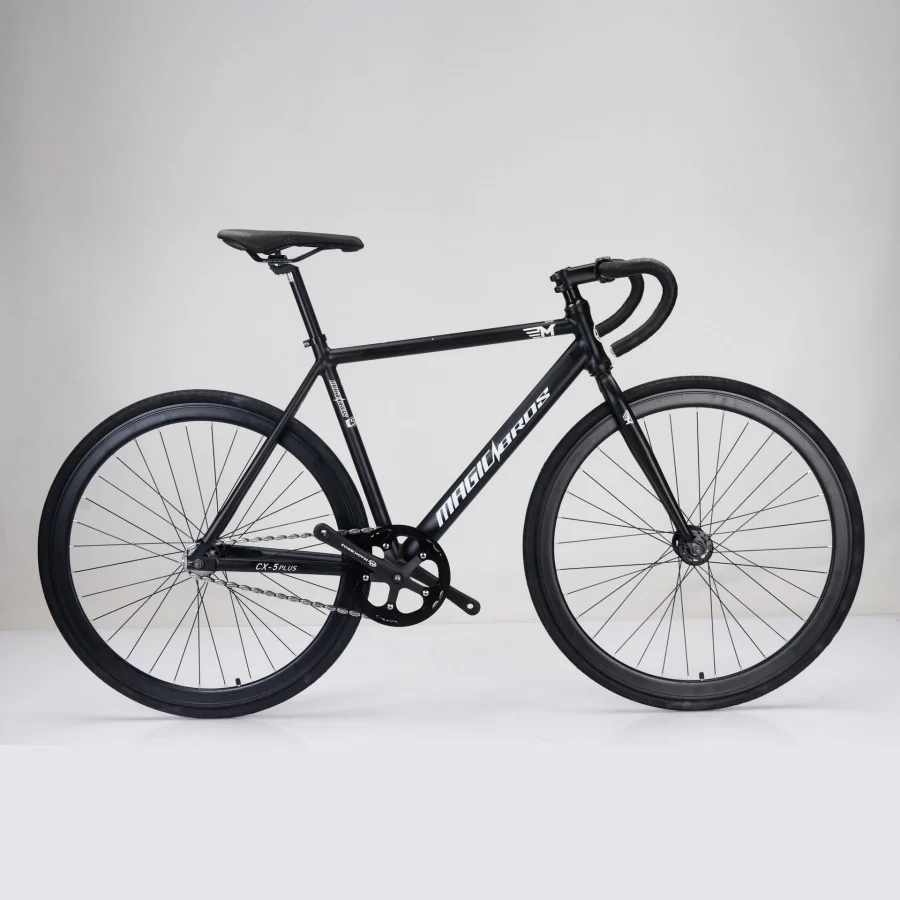 Racing Track Bike Single Speed Fixed Gear Bicicletta Telaio In Lega Di Alluminio Fixie Bikes 40Mm Ruota Da Corsa In Lega Di Alluminio 700X 28C