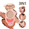 Triad Colors Sandwich Bento Palette Blush Highlighter Eyeshadow Pearlescent Matte Mini Portable Makeup Palette Cosmetics Makeups 2