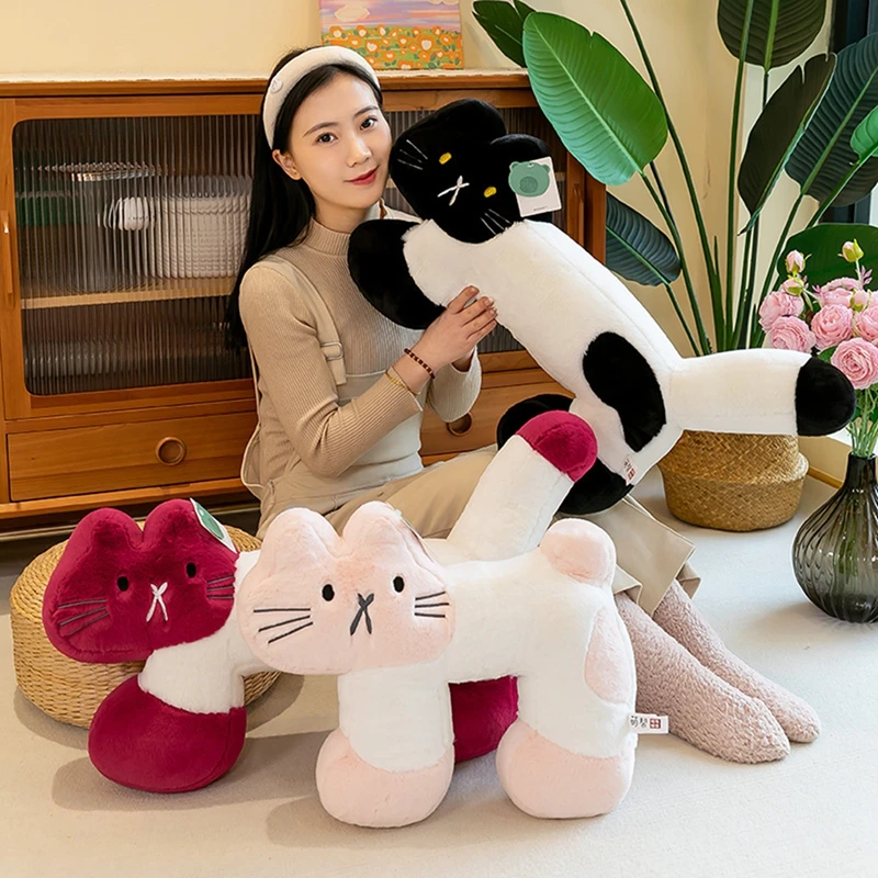 Kawaii Cat Cushion Stuffed Neck Pillows Cute Decorative Cat Cushions Cartoon Sofa Office Neck Rest Cushion Home Decor쿠션 3
