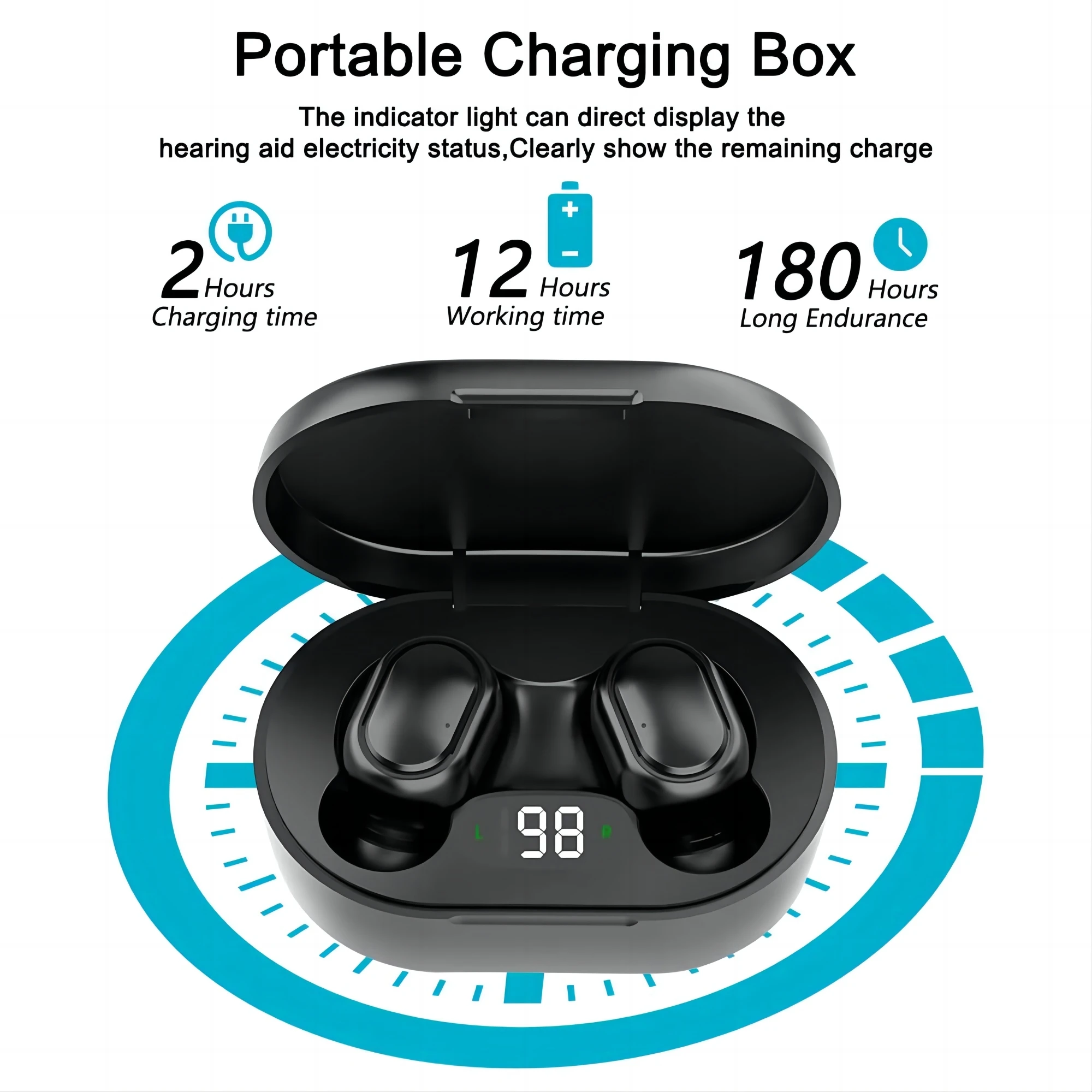 Hearing Aid Rechargeable Intelligent Bluetooth Sound Amplifier Low Noise Device For Deafness Audifonos hearing aid