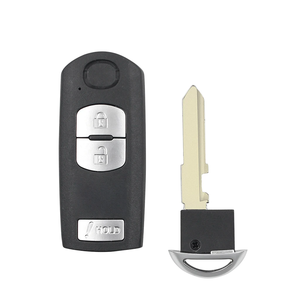 Key Case Car Key Shell Key Shell Dandkey For Mazda 3 5 6 CX5 CX7 CX-5 Atenza Clip Smart Auto 2/3/4 Buttons Car Key Shell Replacement Fob With Emergency Key Blade