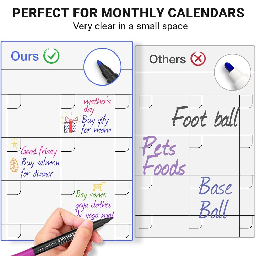 12팩  자석 화이트보드 마커  파인 포인트  건조  지울 수 있는 화이트보드 마커  홈스쿨링이나 사무용품용