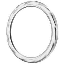 Elegant Metal Bezel Ring with Tempered Glass for Smartwatch Face Protection (Silver Thread)