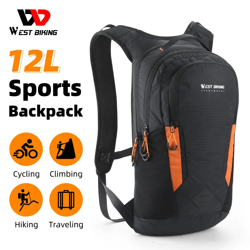 

WEST BIKING 12L Bicycle Bags Ultralight Sports Hydration Backpack Water Bag MTB Road Bike Outdoor Climbing Travel Cycling Bag