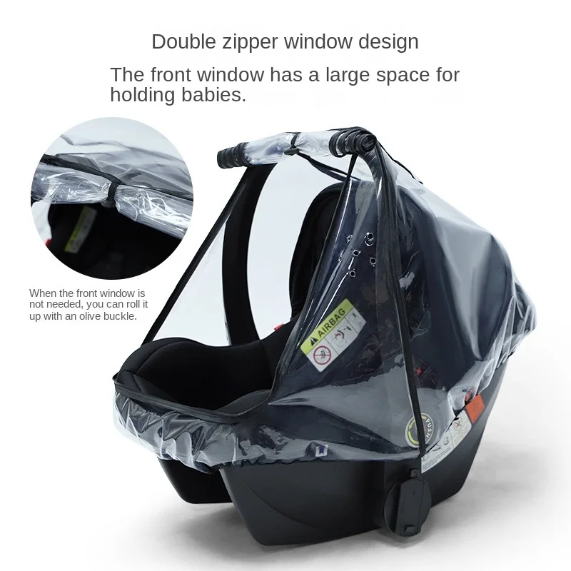 EVA transparent baby seat rain cover baby stroller baby carrier rain cover dust cover