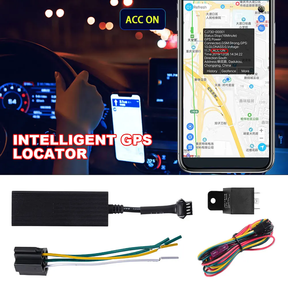 Mini GPS tracker 2G vehicle tracking device car motorcycle GSM locator remote oil cut off car locator with monitoring system APP