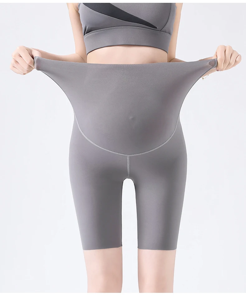 Summer Fashion Soft Comfortable Pregnancy Leggings Stretched Yoga Clothes for Pregnant Women Slim Hips Belly Shorts