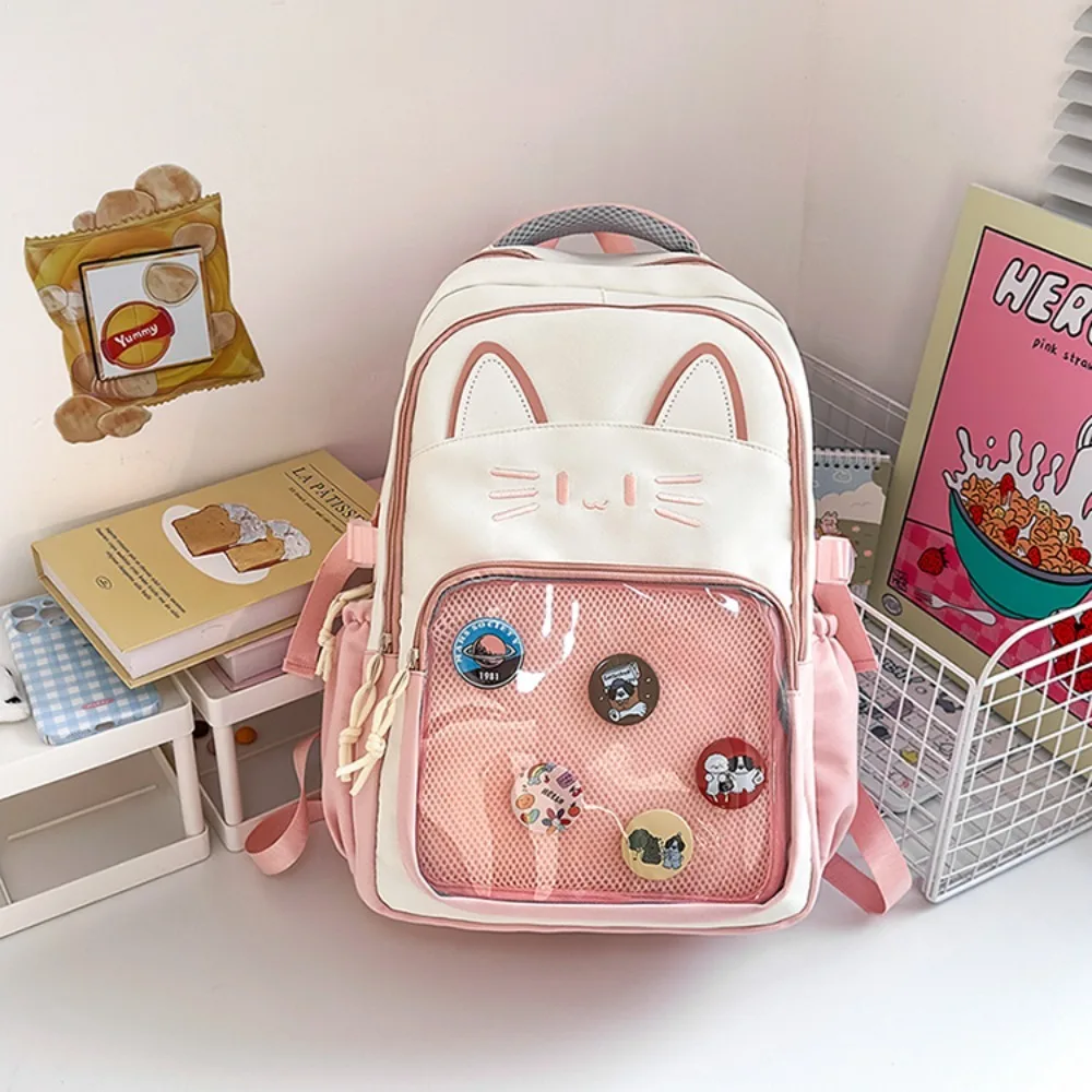 Kawaii Transparent Ita Backpack Large Capacity Dual Shoulder Strap Dual Shoulder Bag DIY Display Rucksack Travel 1