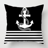 Nordic Black Nautical Series Pillowcase 60*60 Home Decoration Sofa Decoration Cushion Cover 45*45 Customizable 2