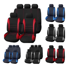 AUTOYOUTH-Fundas de protección para asiento de coche, accesorios para interior de coche, compatible con airbag, funda de asiento para Lada y Volkswagen, color rojo, azul y gris